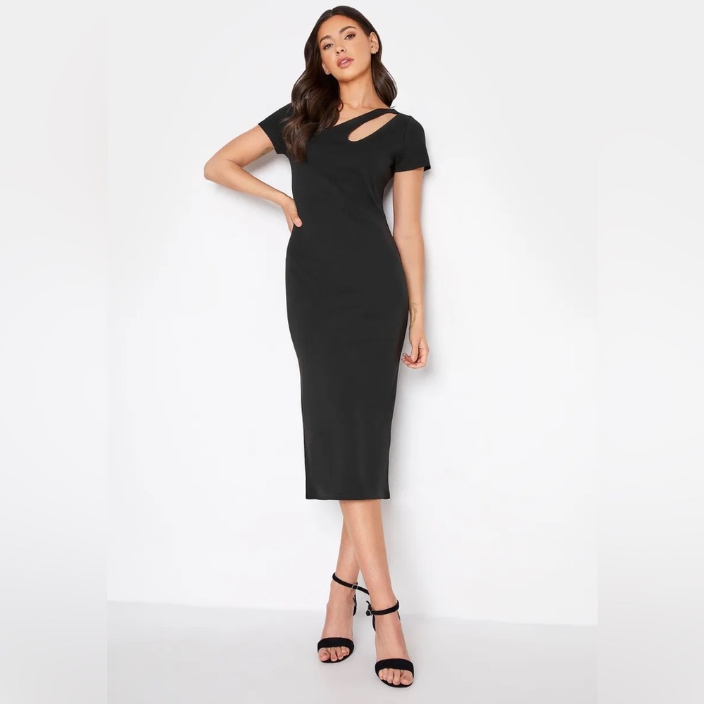 NWOT LTS Tall Cut Out Neck Midi Dress